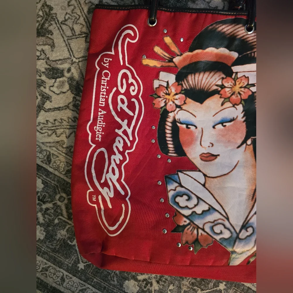 Ed Hardy Y2k Red Tote - Picture 3 of 11